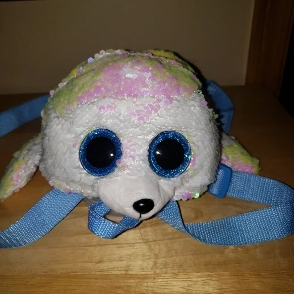 Ty Beanie Icy seal Iridescent sequins backpack - Picture 2 of 10